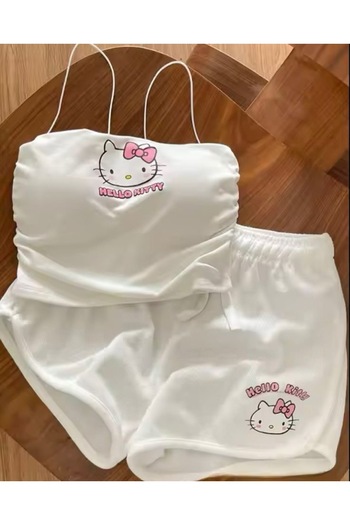 DEEFWEAR Hello Kıty Printed Top and Bottom Set