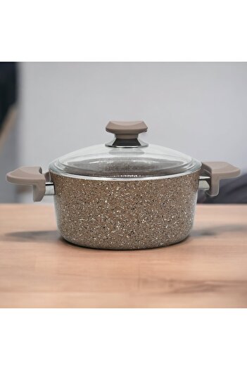 OMS OMS- 9 PCS GRANITE COOKWARE SET- 20,24,28 Cm Pot 28 Cm Shallow Pot 28 Cm Frypan -Made In Turkey