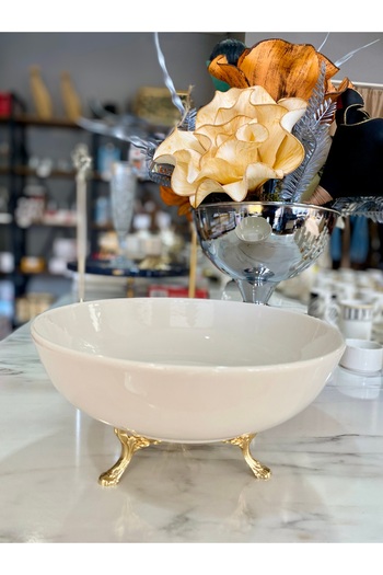 Sillage Home Luxury Porcelain Salad, Fruit, Presentation Bowl 24 cm