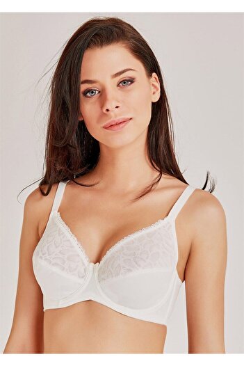 Magic Form Satin Lace Detailed Underwire Gathering Bra