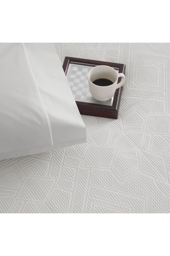 Taç Gray Jacquard Anette Double Pique Set