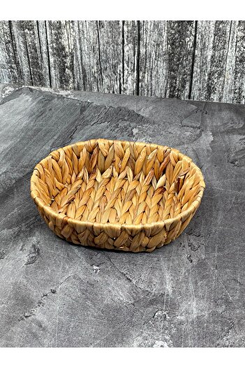 YzHome 2 Pieces Wicker Bread Storage Box Organizer Basket Oval