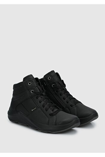 Legero Black Leather Women's Outdoor Shoes