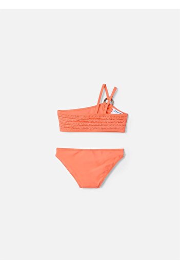 MAYORAL Girl's Ruffle Bikini Set Salmon 3716