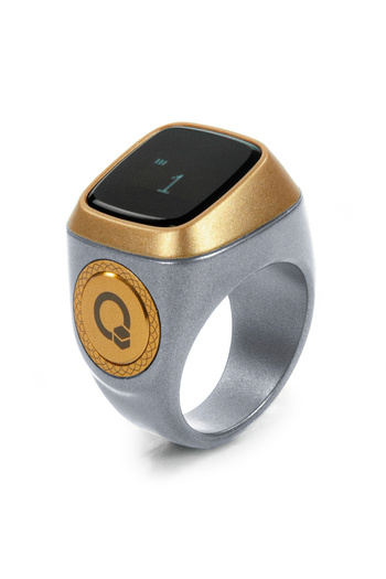 ihvan online Digital Ring Reading Azan Tasbih Zikirmatik - Gray