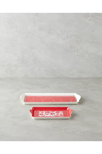 English Home Pembe Sharkel 2 1/2 Tepsi 36X16 cm + 24X14 cm