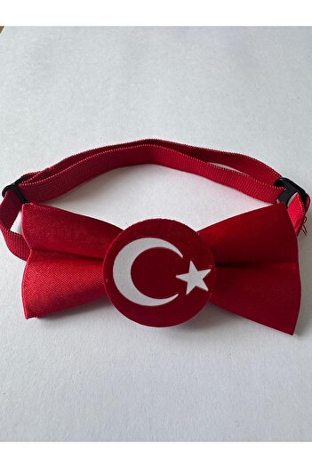 Meriç bebe Turkish Flag 23 April / 19 May / 29 October Elastic Children's Bow Tie 0-14 Years