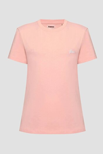 Guess IRIS JERSEY T-SHIRT Γυναικείο ροζ μπλουζάκι V5GI06KCRZ1-C420