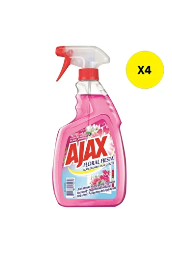 Ajax X4 - AJAX GLASS SOLUTION 500ML FLOWER