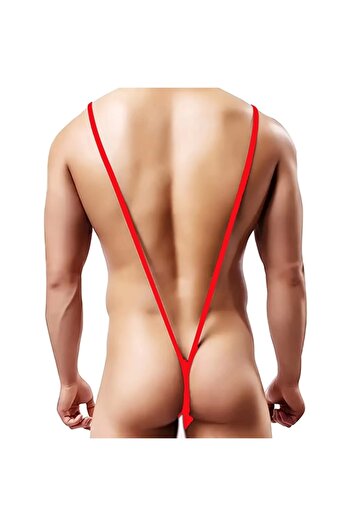Lasirius Fancy Elastic Red Men's String - Thong Tg 274615