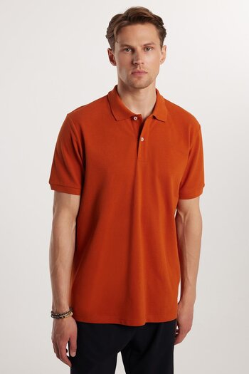 Tudors Men's Regular Fit Classic Cut 100% Cotton Plain Pique Tile Polo Neck T-Shirt