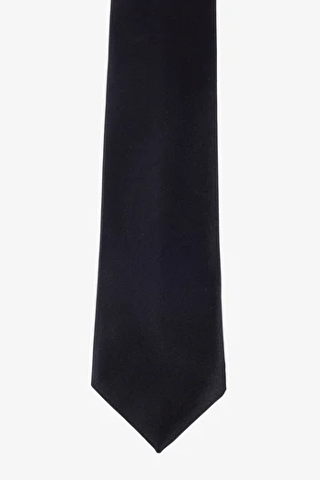 ALTINYILDIZ CLASSICS Men's Black Patterned Thin Tie