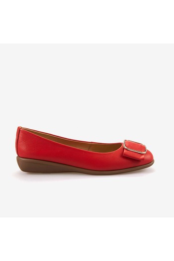 KEMAL TANCA Genuine Leather Buckle Women's Ballerinas 2221