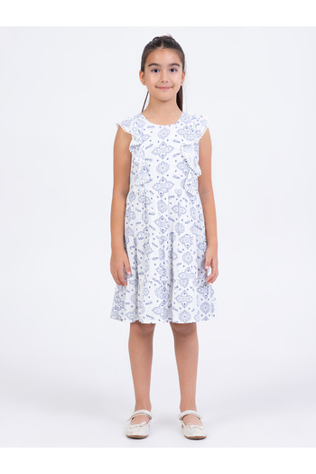 Civil Girls Navy Blue Curved Children's Dress 2-5 Years Range