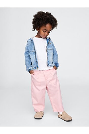 GAP Erkek Bebek Pembe Ultrasoft Pull-On Barrel Pantolon