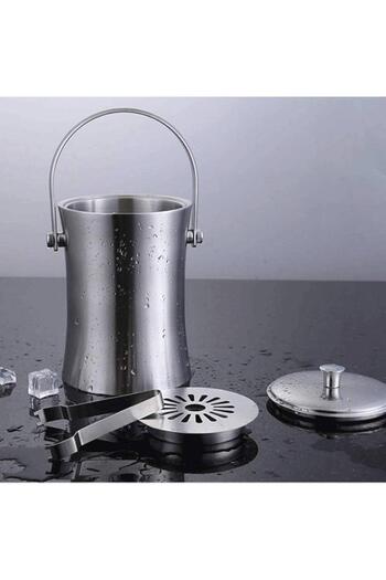 ABAREEK 3.0L Stainless Steel Ice Bucket