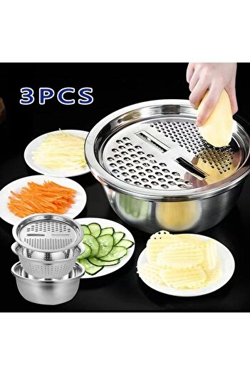 ABAREEK Grater set with stainless steel strainer
