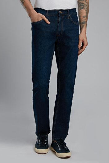 Lee Cooper Marco Normal Bel Dar Kesim Düz Paça Mavi Erkek Jean Pantolon