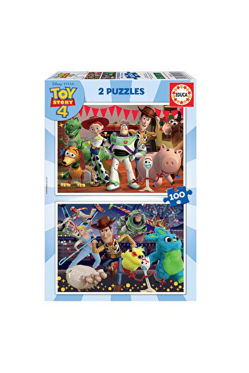 EDUCA Çocuk Puzzle 2x100 Parça Toy Story 4 18107