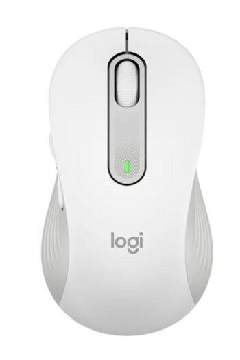 logitech Mouse Wireless Logitech Signature M650 Left, USB, 4000 dpi, recomandat pentru mana stanga (Alb)