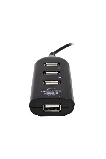 ESPERANZA Esperanza 4-port hub, USB 2.0, Black