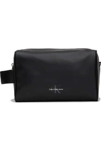 Calvin Klein Calvin Klein Men Natural Black Mono Logo Dopp Kit Washbag