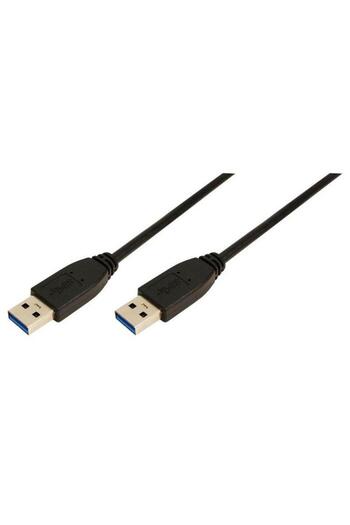 LogiLink Cablu date , Logilink , USB 3.0 A tata / A tata , 2 m , Negru