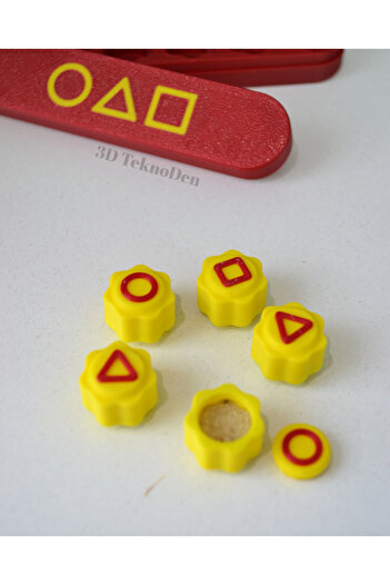 TEKNO Yellow Red Gonggi Game - Pentastick Game - 5 Stones
