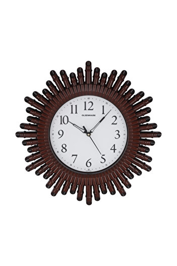 Olsenmark Round Wall Clock OMWC1933 WallMounted, Battery Operated and Durable and 2 YEAR WARRANTY