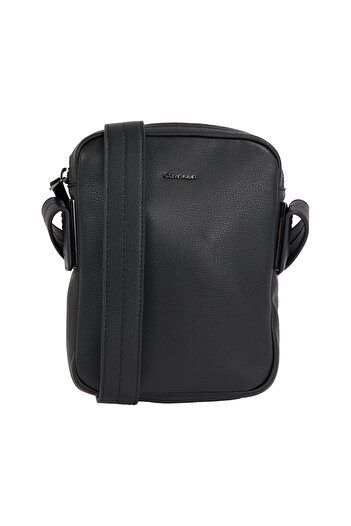 Calvin Klein Black Modern Business Reporter Crossover Bag
