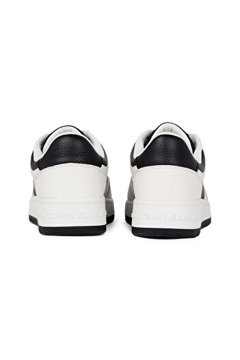 Tommy Hilfiger Tjm Retro Basket Cupsole Tumble Erkek Beyaz Spor Ayakkabı
