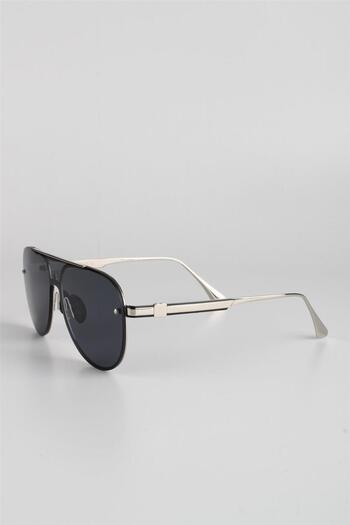 Max Polo Silver Matte Uv400 Filter Men's Sunglasses G24mp10525r04