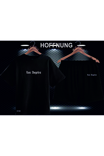 HOFFNUNG Full Shorts Los Angeles Unisex Bottom Top Set