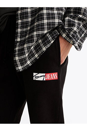 Tommy Hilfiger Erkek Siyah Eşofman Altı