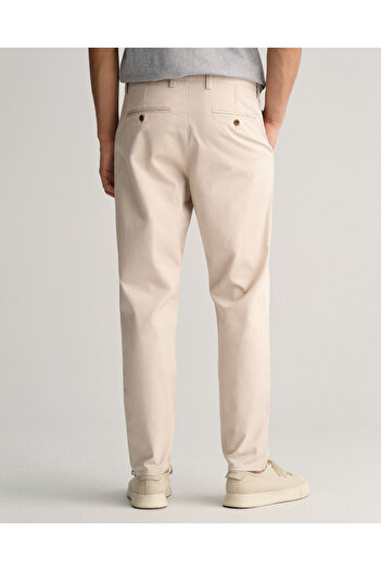 Gant Erkek Krem Regular Fit Chino Pantolon