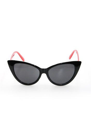 By Marine Black Red Uv400 Women's Sunglasses - - 4bm16r007