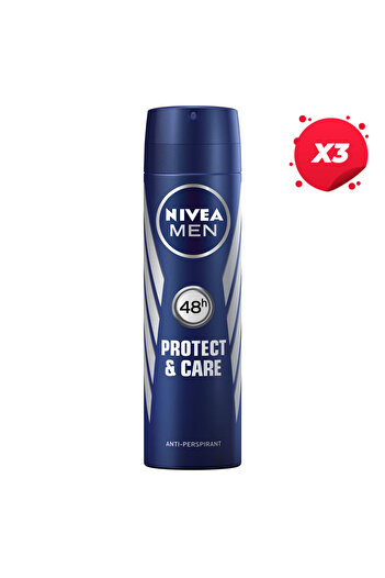 NIVEA X3 - NIVEA ANTIPERSPIRANT DEO 150ML MEN PROTECT CARE