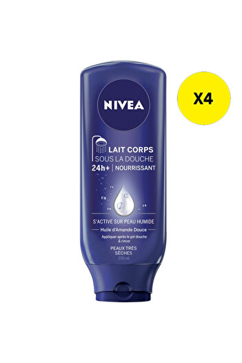 NIVEA X4 - NIVEA IN SHOWER BODY MILK 250ML DRY SKIN