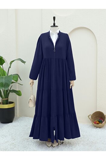 Modamorfo Boydan Zippered Sleeve Elastic Piece Ayrobin Ferace -Laci
