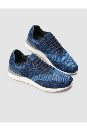 Cabani Ανδρικά Αθλητικά Παπούτσια - Πλεκτά Μπλε, Lace-Up