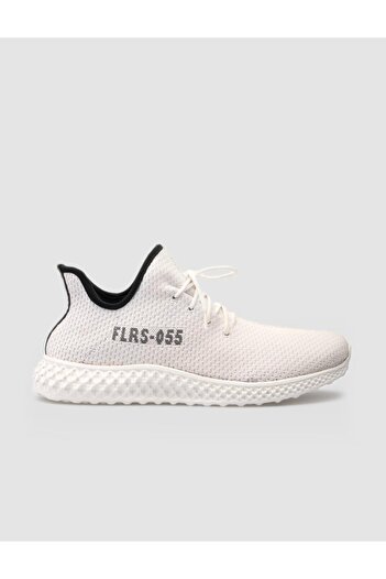 Cabani Knitwear White Lace-Up Men's Sports Shoes