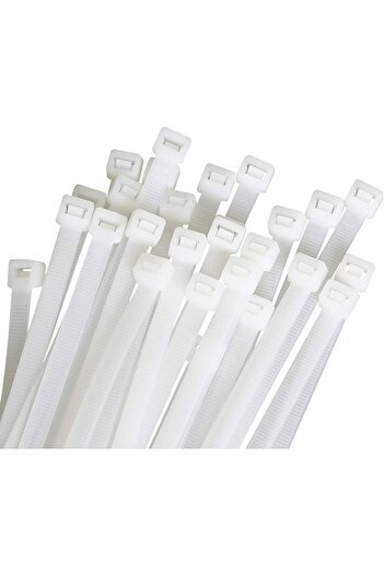 Generic Cable Ties - Nylon - Self-Locking Fastening for Home, Office, Garage, Workshop (100 Pack)