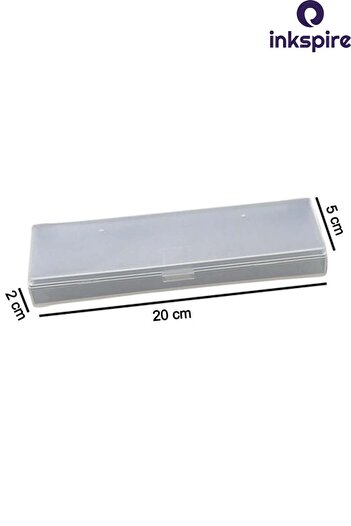 inkspire Transparent Pencil Case - Transparent, Multipurpose and Empty Pen Holder Pen Storage Cab