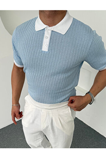 Moderk Tricotaj Old Money pentru bărbați Tricou colorat cu gât polo Anti-transpirație Anti-pilling
