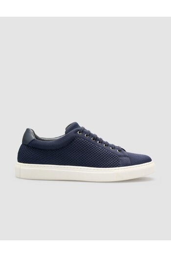 Cabani Ανδρικά αθλητικά παπούτσια πλεκτά Navy Blue - Lace-Up