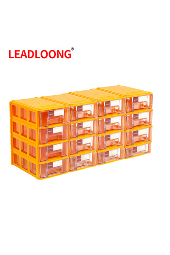 Choice F0 Yellow 16pcs F0 8/16pcs Mini Storage Box Stackable Small Tool Storage Bin Screw Parts Crafts Sewi