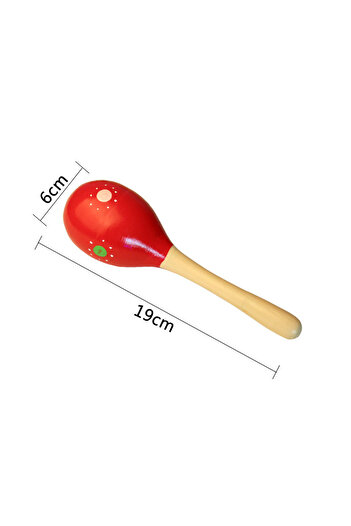 Choice 1pcs color random Large Montessori Baby Toy Wooden Colorful Musical Instrument Rattle Shaker Sand Ha