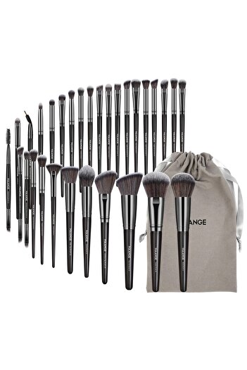 Choice1 Black Gun MAANGE 30pcs Professional Makeup Brush Set Foundation Concealers Eye Shadows Powder Blush