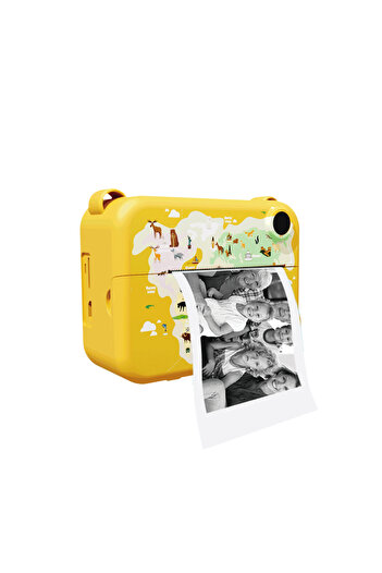 Choice1 Yellow Digital Children Camera Photography Instant Print Photo Kids Video Recorder Mini Thermal Prin