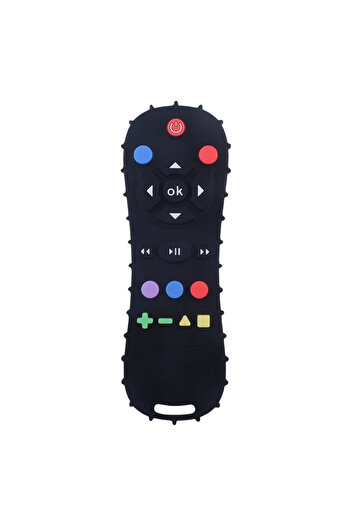 Choice Black 1Pc Grade Silicone Baby Teether Soothing Teether Early Educational Sensory Toys for Infant Tee